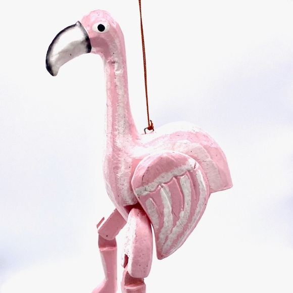 Monkey Business Flamingo Ornament - Picture 1 of 2